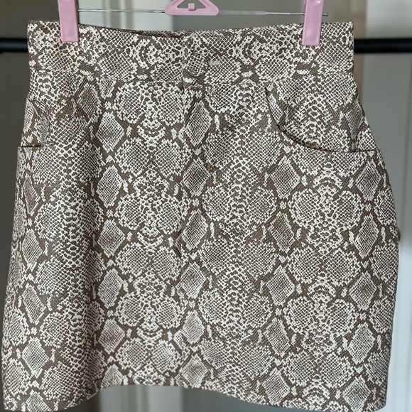 MICHAEL LO SORDO
Faux snake-effect leather mini skirt - Picture 5 of 5